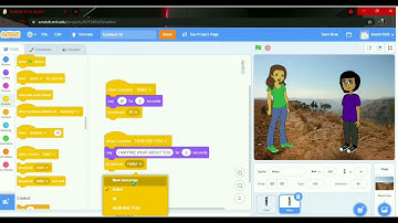 How to create a conversation between two people in scratch .