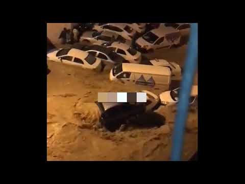 مشاهد مرعبه من سيول الكويت 9 11 2018