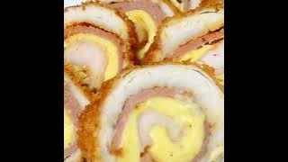Chicken Cordon Bleu with White Sauce