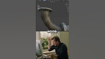 Blender 3D Noob 🆚 Expert +Bridge Edge Loops 🔧 #blender3d #shorts #3dmodeling