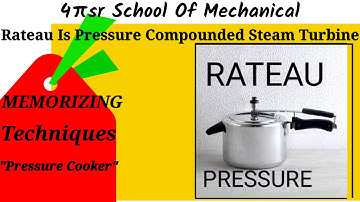 RATEAU STEAM TURBINE || MEMORIZING TECHNIQUE ||