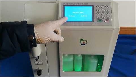 KH 996 Electrolyte Analyzer Installation and Operation Video
