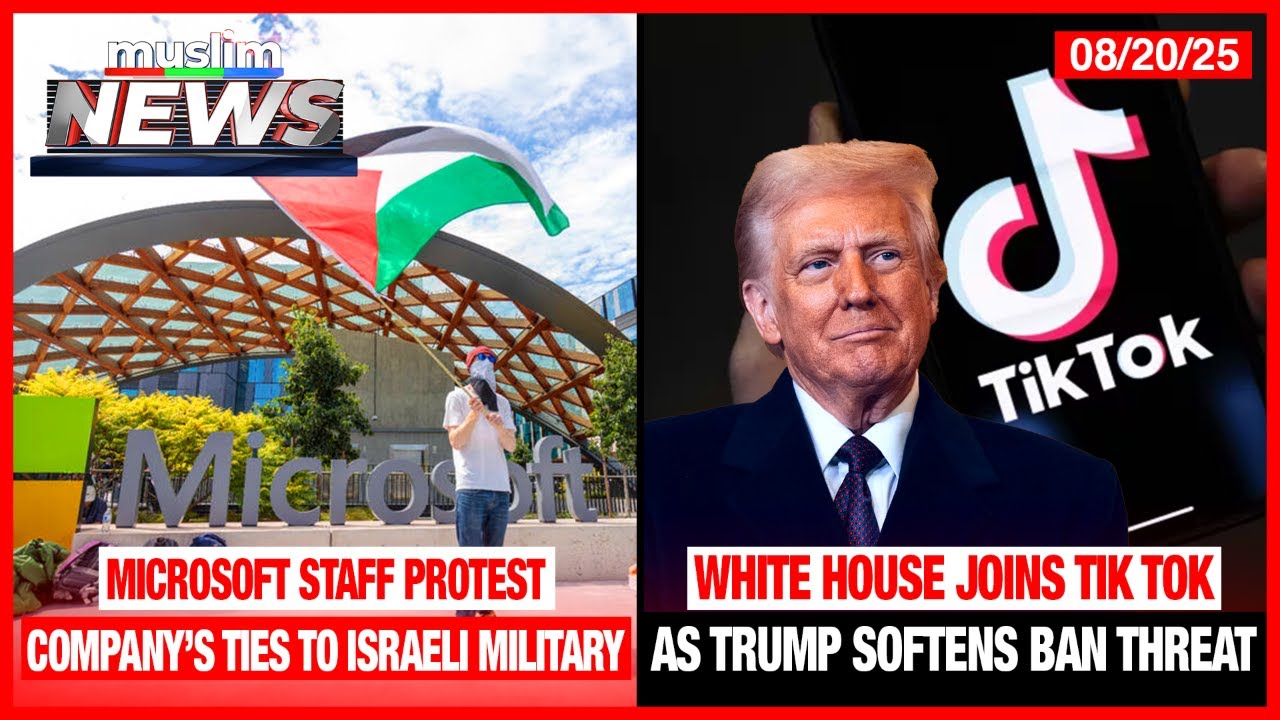 Microsoft Staff Protest Company’s Ties To Israeli Military | Muslim News | Aug 20, 2025
