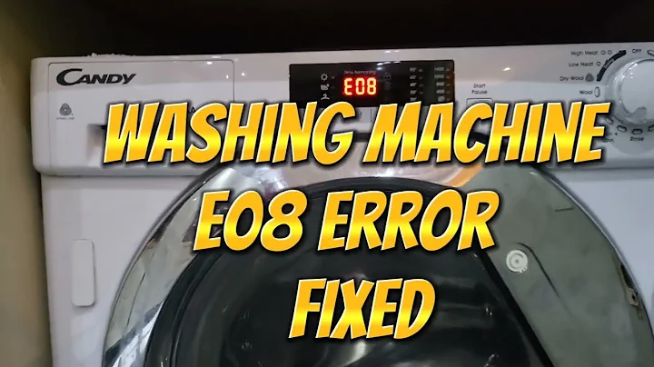#Washing Machine #E08 Error - FIXED #Candy #Hotpoint #Whirlpool