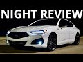 Excellent! 2021 Acura TLX Night Review (Exterior, Ambient Lights, POV Drive)