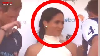 Meghan Markle's face when Prince Harry's playmate ignores her