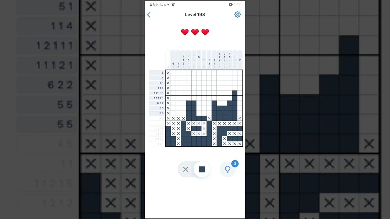 nonogram level 198 YouTube