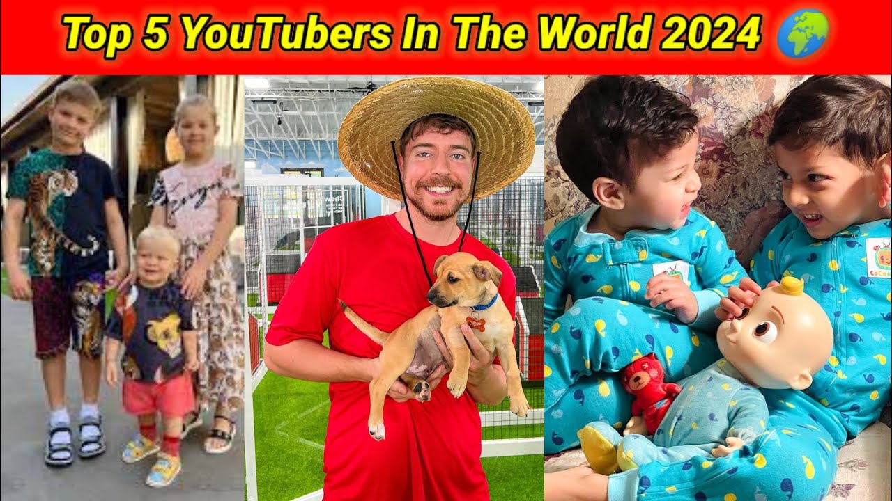 Top 5 Youtubers in The World | Most Subscribed Youtube Channel in The ...