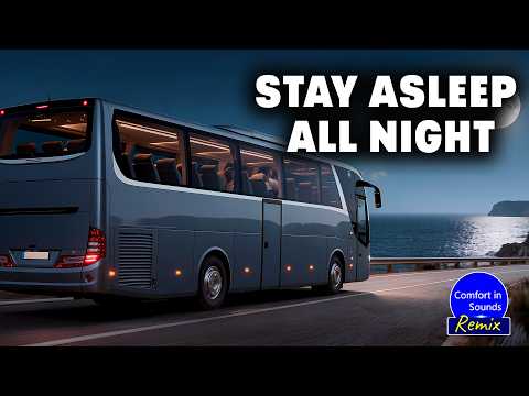 Bus White Noise All Night – Relaxing Night Ride Ambience for Sleep (10 Hours)