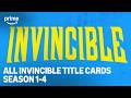 All Invincible Title Cards | Invincible | Prime Video