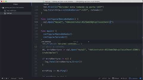 0016-33 Como Configurar Conexão de MySQL com o Golang