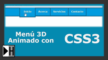 Como crear un Menú 3D Animado con HTML5 y CSS3