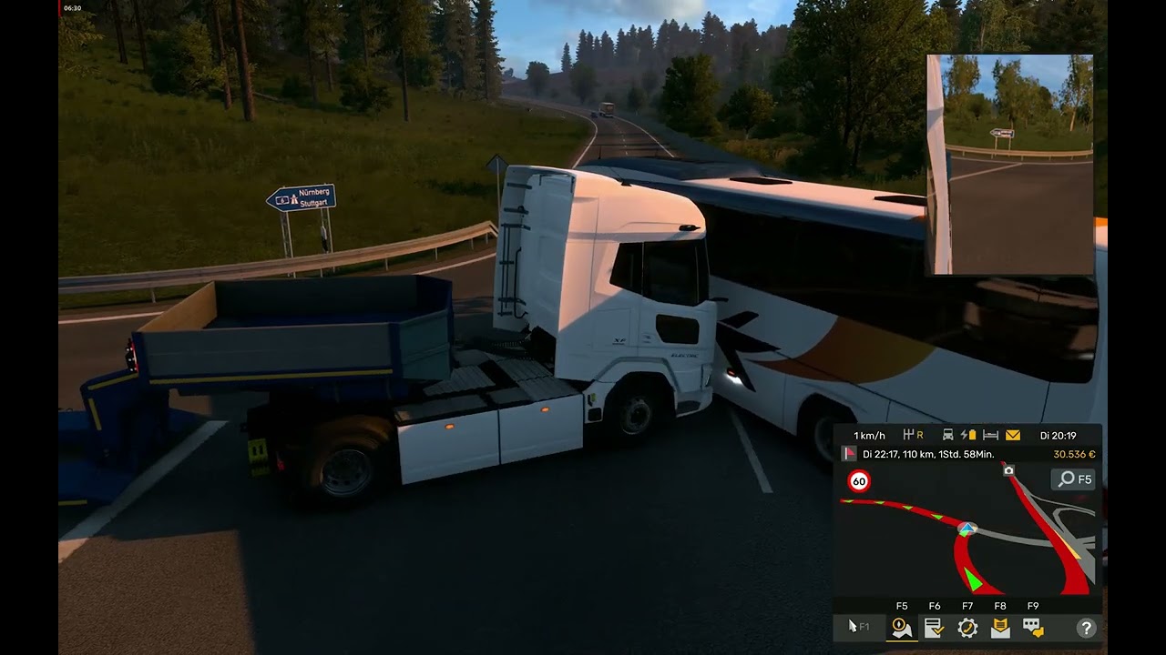 Euro Truck Simulator 2 first trip from Mannheim Germany to Strasbourg France rec. on 21/10/2025