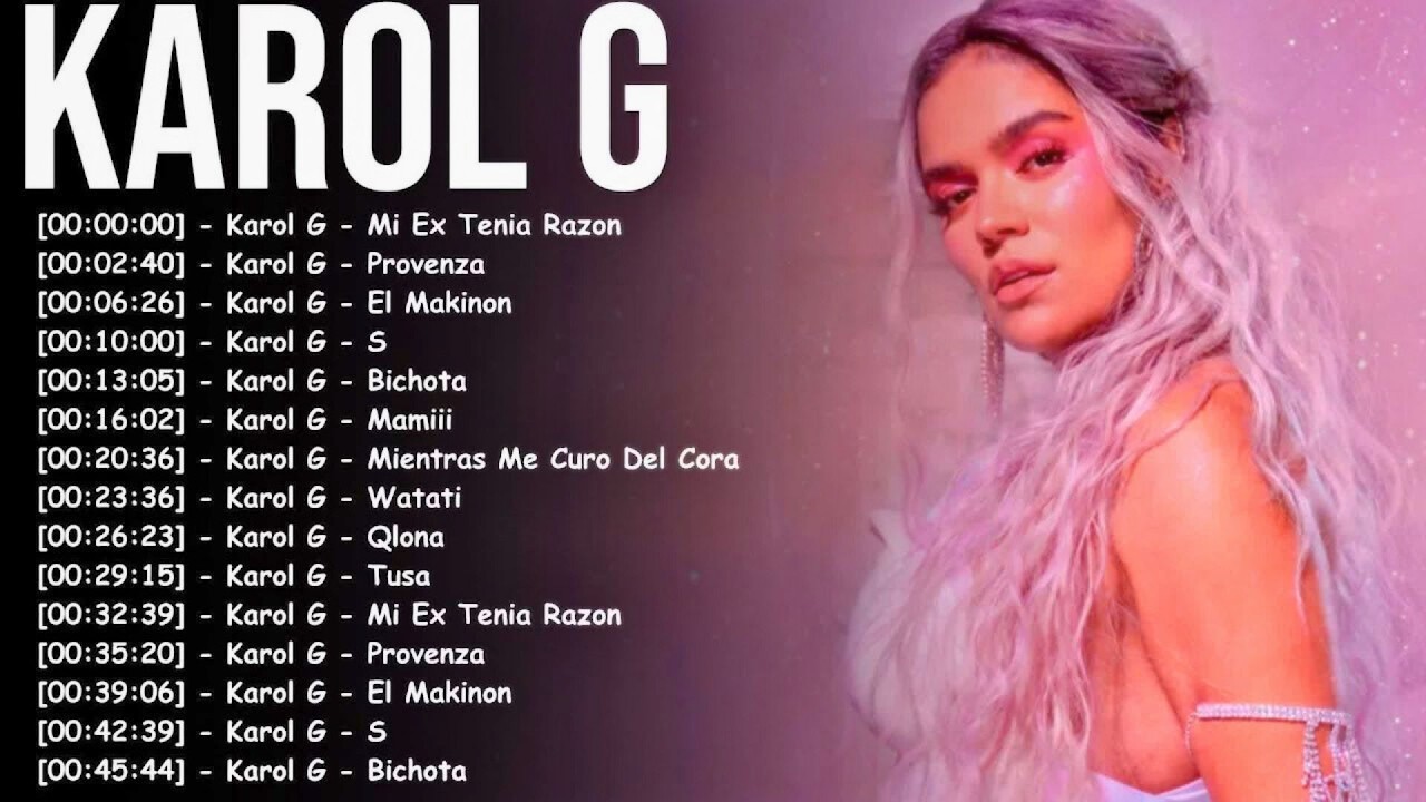 Karol G 2026: хиты в стиле реггетон. Лучшие песни для танцев и отдыха.