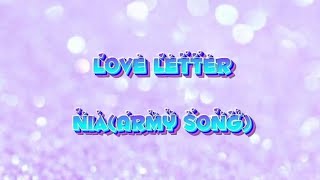 Nia - Love Letter