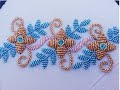 hand embroidery design,beautifull border  line embroidery for dress