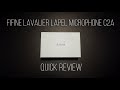 FiFine Lavalier Lapel Microphone C2A Short Review with Samples
