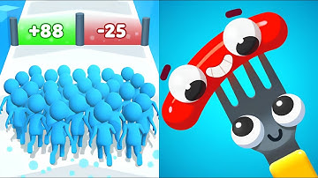 Count Masters vs Sausage N Pizza - All Levels Gameplay ! (ios Android)