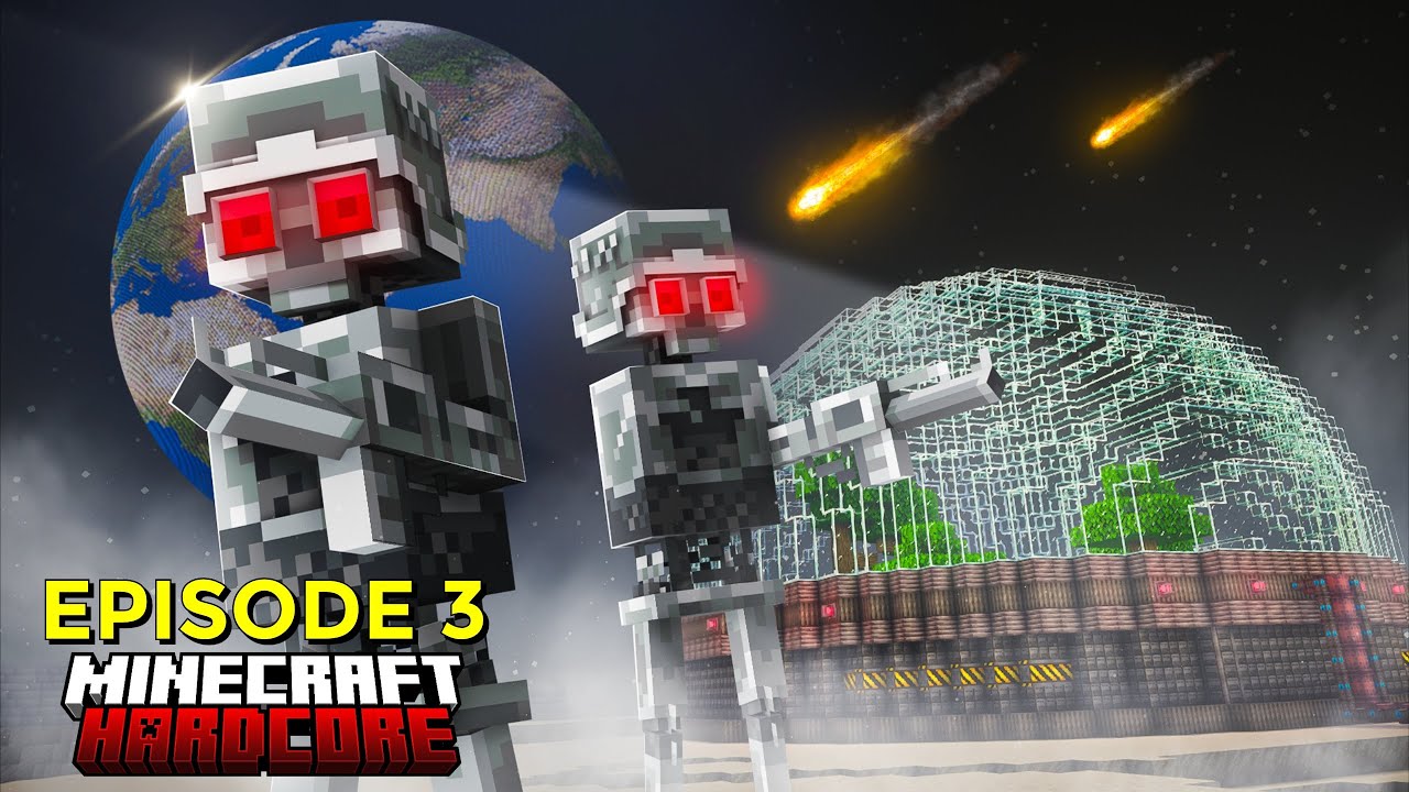 I Tried Building a MOON BASE in Hardcore Minecraft | Surviving The Moon #3