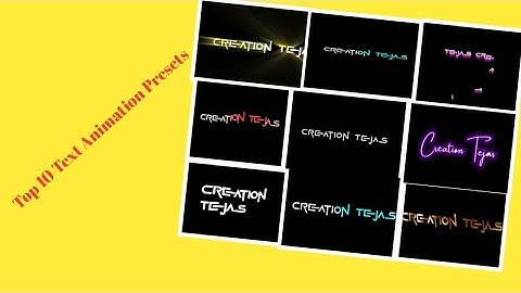 Top 10+🔥Alight Motion Text Animation Presets |AlightMotion Preset Download Free 10+ text presets|