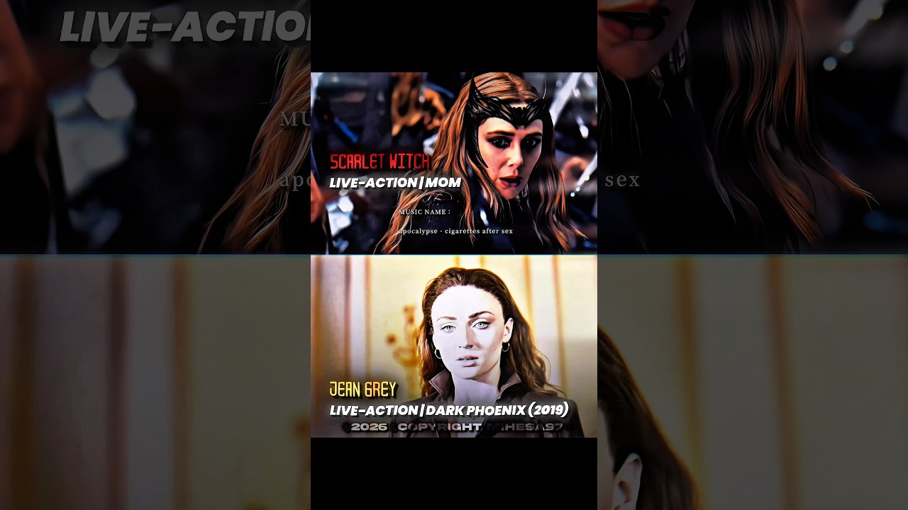 Wanda Maximoff vs Jean Grey #Battle #Versus #VS #ElizabethOlsen #SophieTurner