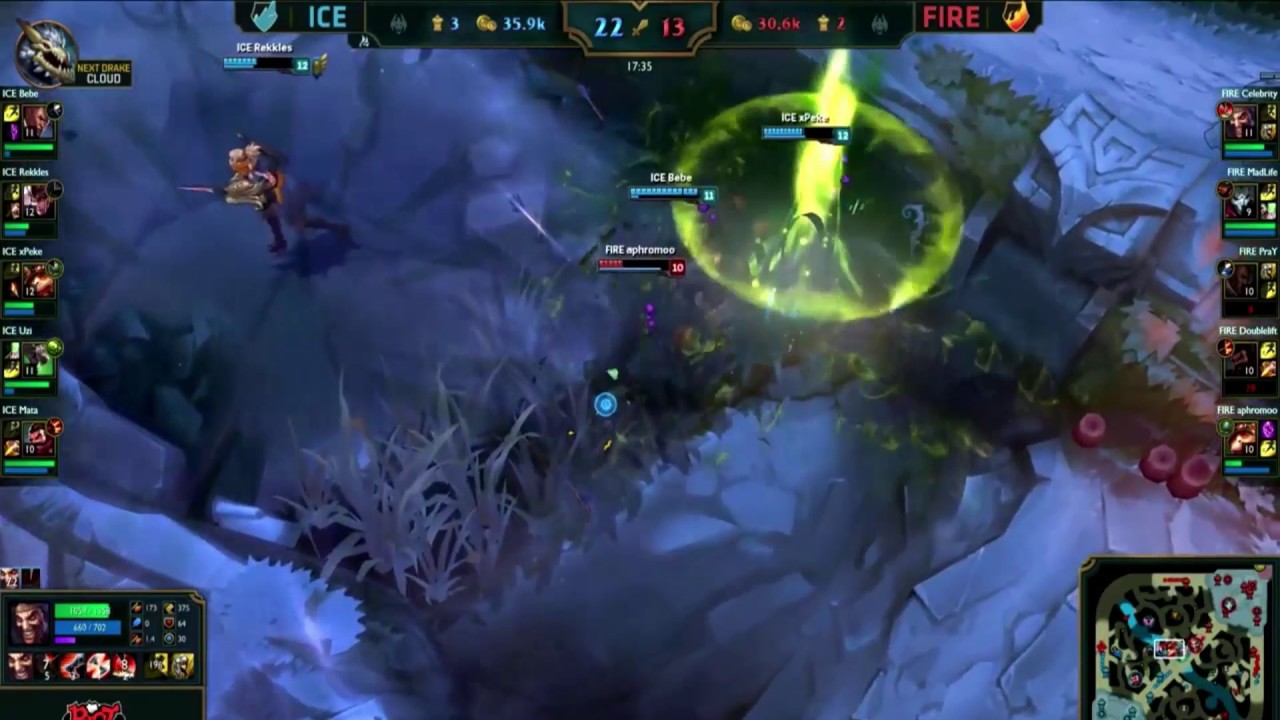 Ice vs Fire /All-Star 2016 Marksmen Mode-find the Aphromoo