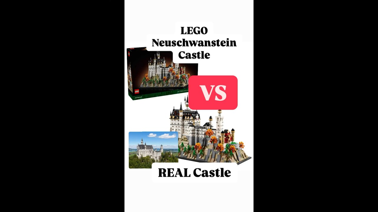 LEGO Architecture 21063 Neuschwanstein Castle VS the REAL Castle