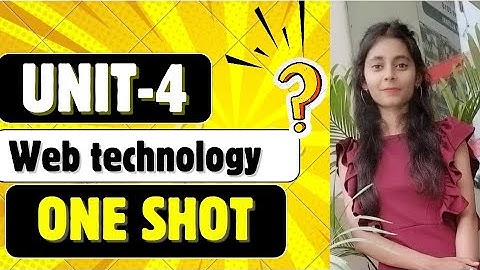 Unit-4 Web Technology one shot🔥|aktu| #oneshot #btech #aktuexam #unit4 #wt #webtechnology #javabeans