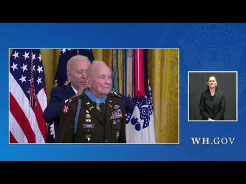 President Biden Awards The Medal Of Honor To Army Colonel Ralph Puckett