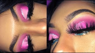 HOW TO: Cotton Candy Inspired Eyeshadow Tutorial | Pink & Blue Eyeshadow (Beginner Friendly)