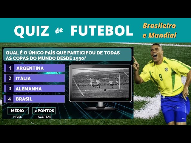 Quiz de Futebol - IMPOSSÍVEL ZERAR!!