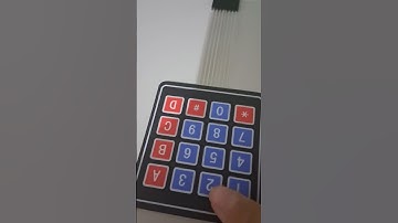 Matrix keyboard door opener example with ESP32 (Like for the full video).