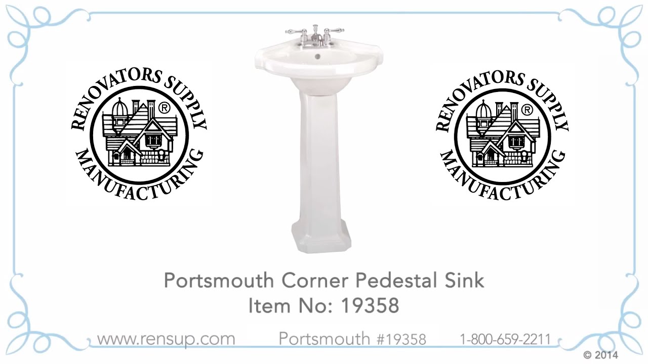 White Portsmouth Corner Sink Renovator S Supply