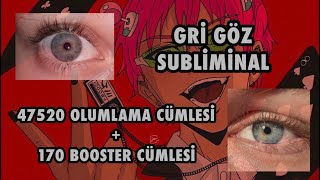 GRİ GÖZ SUBLİMİNAL/ 47.520 OLUMLAMA CÜMLESİ Resimi