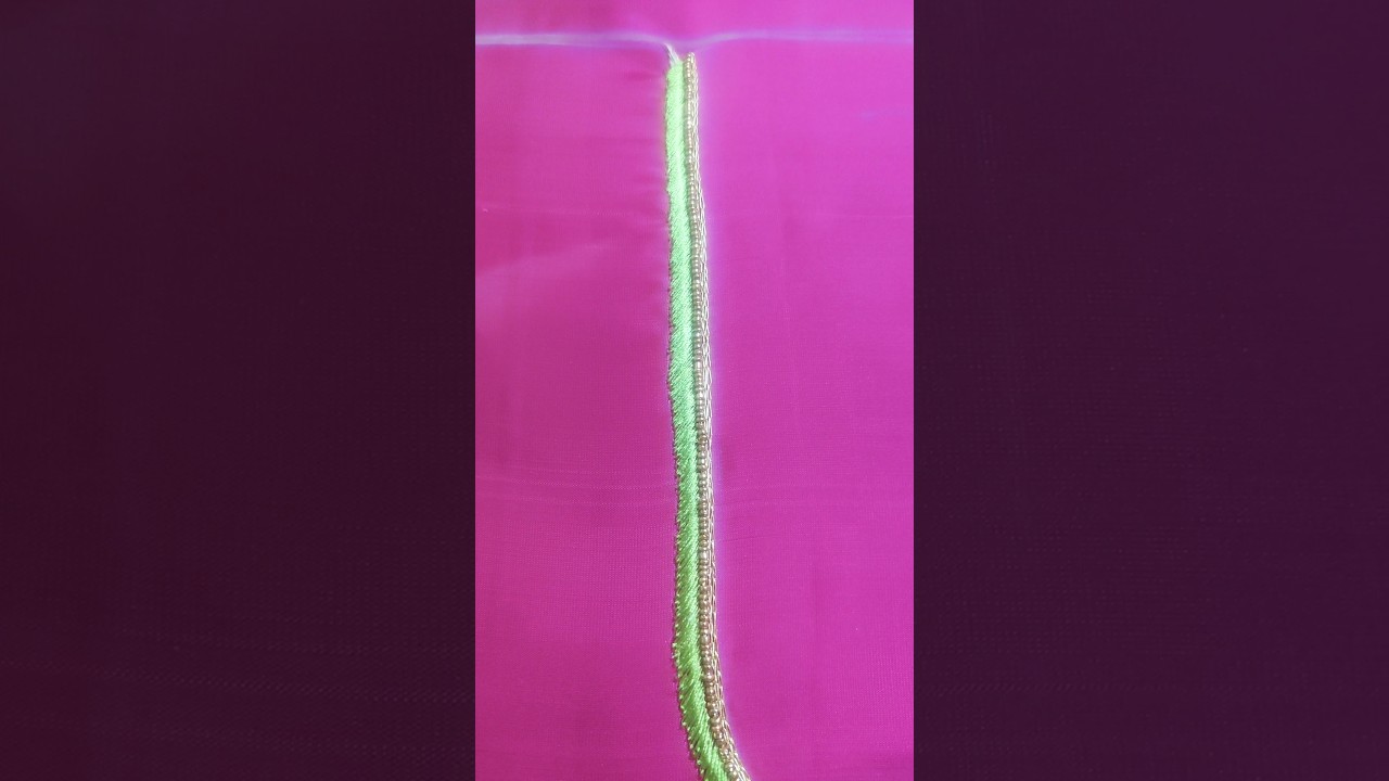 Blouse back neckline stitching Ari work loding 🧵🪡💚💓