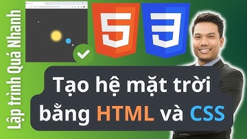 ☀️ Tạo hệ mặt trời Chuyển Động bằng HTML và CSS thuần túy