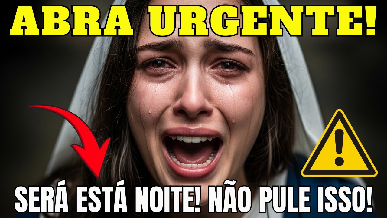 A VIRGEM MARIA AVISA: ESTÁ EM PÂNICO POR VOCÊ! ALGO TERRÍVEL ESTÁ MARCADO PARA ESTA NOITE…