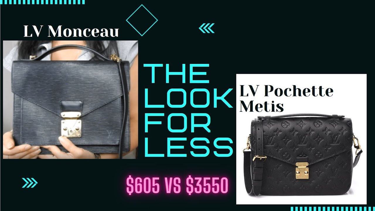 Cheaper Vintage LV Alternative To The LV Pochette Metis? Louis Vuitton  Monceau Bag 