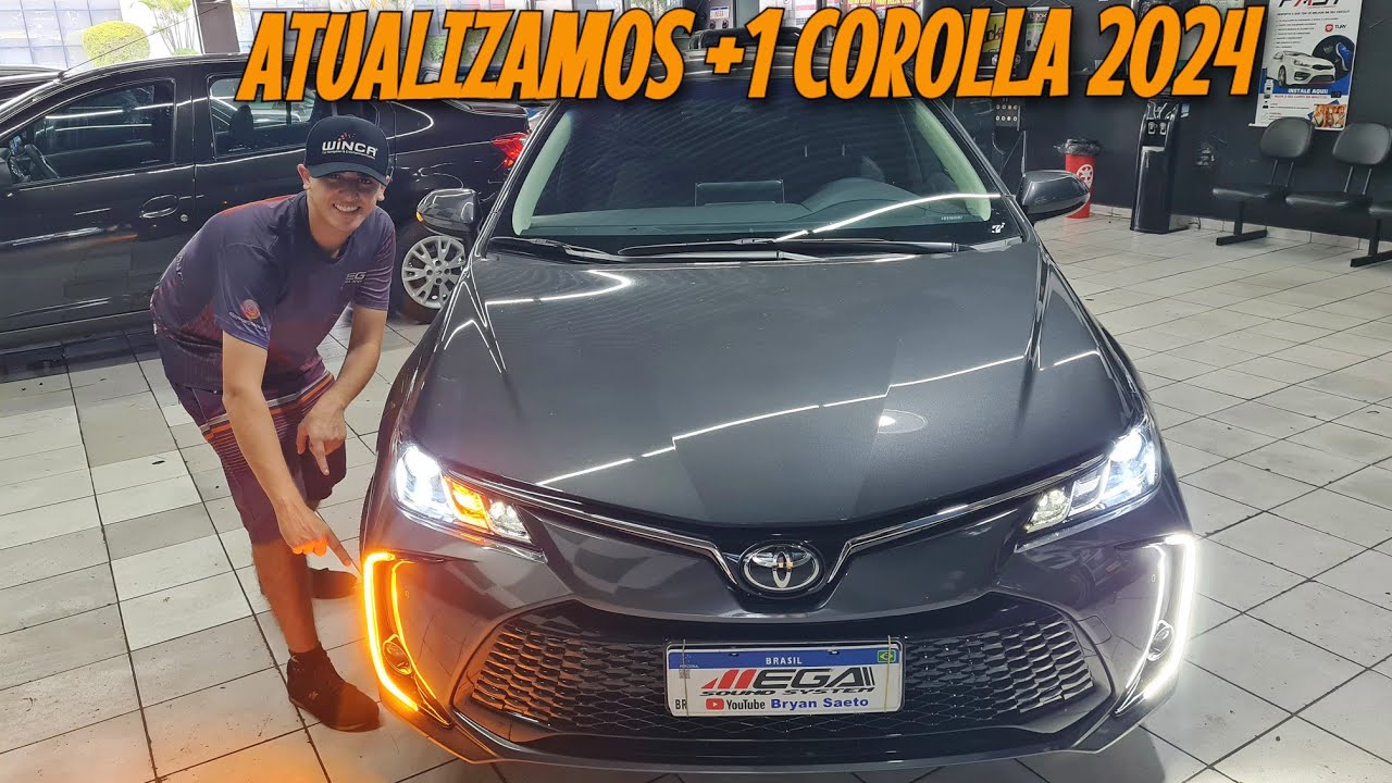 Toyota Corolla Xei 2024 L mpada Ultra Led 15000lm Moldura DRL Seta toyota-corolla-xei-2024-l-mpada-ultra-led-15000lm-moldura-drl-seta