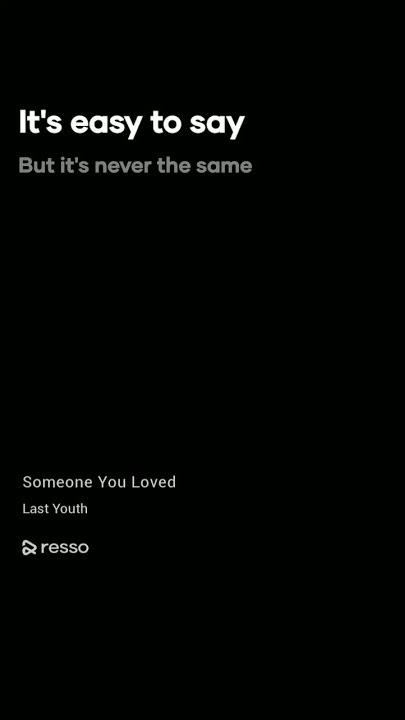MENTAHAN!? Lirik lagu SOMEONE YOU LOVED