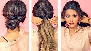 ★ 1-MIN EVERYDAY HAIRSTYLES for WORK ?  WITH PUFF ?  EASY BRAIDS & UPDO for Long ? Medium HAIR