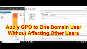 How To Apply Group Policy To Single User Without Affecting Others in Same OU on Windows Server