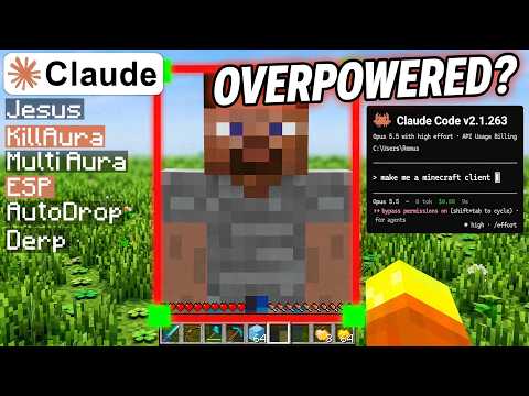 I Let Claude AI Build a Minecraft Hack Client... And It’s Overpowered!