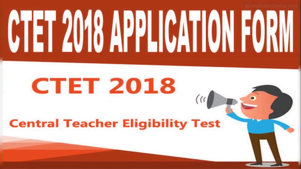 CTET 2018 Application form