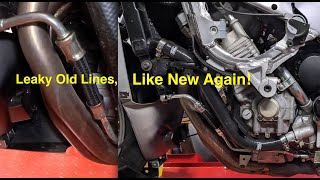 FZR 1000 Oil Line Refurb