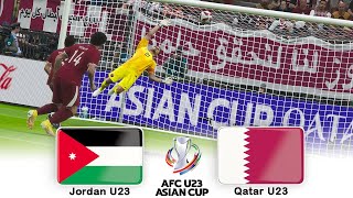 🔴JORDAN U23 vs QATAR U23 FULL MATCH ⚽ AFC U23 ASIAN CUP 2024 GROUP STAGE ⚽ FOOTBALL GAMEPLAY