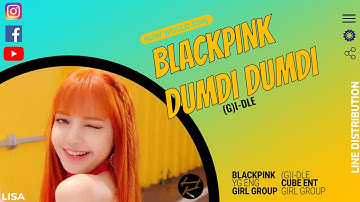 BLACKPINK DUMDI DUMDI(G)I-DLE | HOW WOULD SING | LINE DISTRIBUTION#blackpink#dumdidumdi#howwouldsing