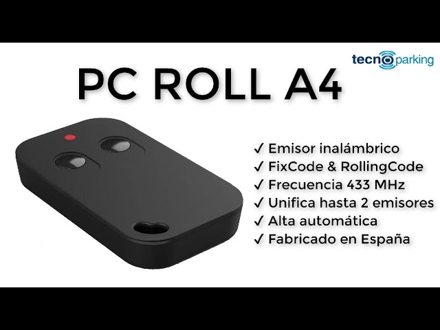 Mando de garaje autocopy código fijo y evolutivo 433 y 868 PCROLL PC48