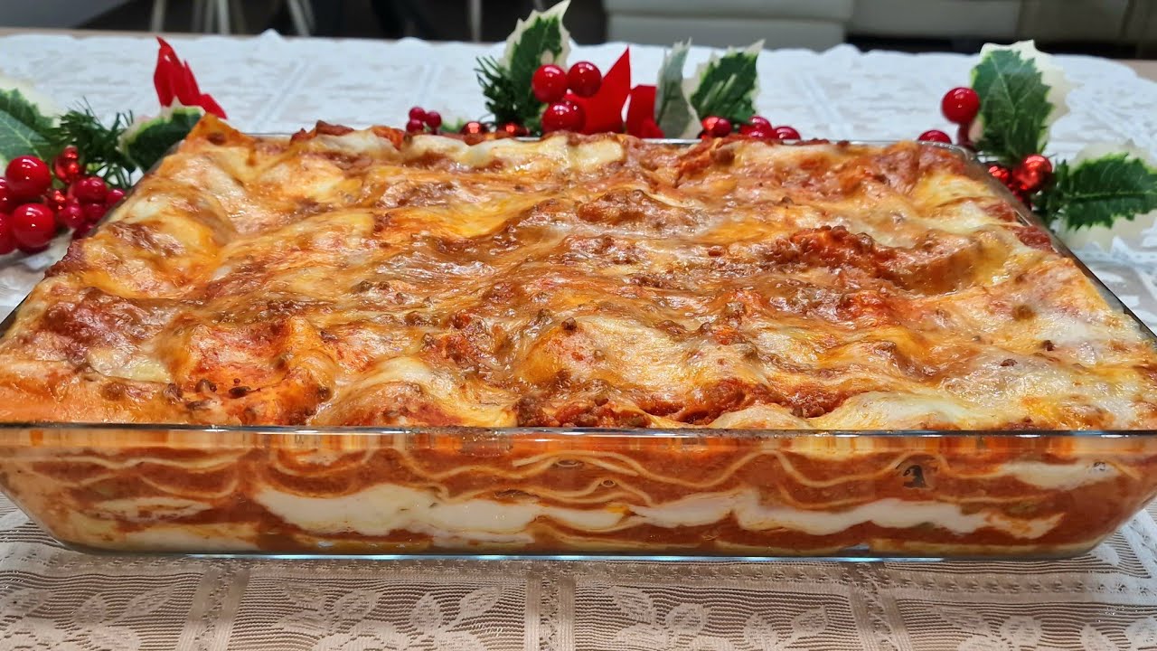 LASAGNE AL FORNO SPECIALI CREMOSE E BUONISSIME PER NATALE COSI DELIZIOSE NON LE HAI MAI MANGIATE