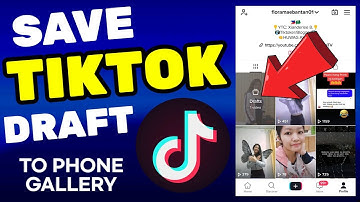 How To Save TikTok Draft Video On Gallery Without Posting (Tutorial)